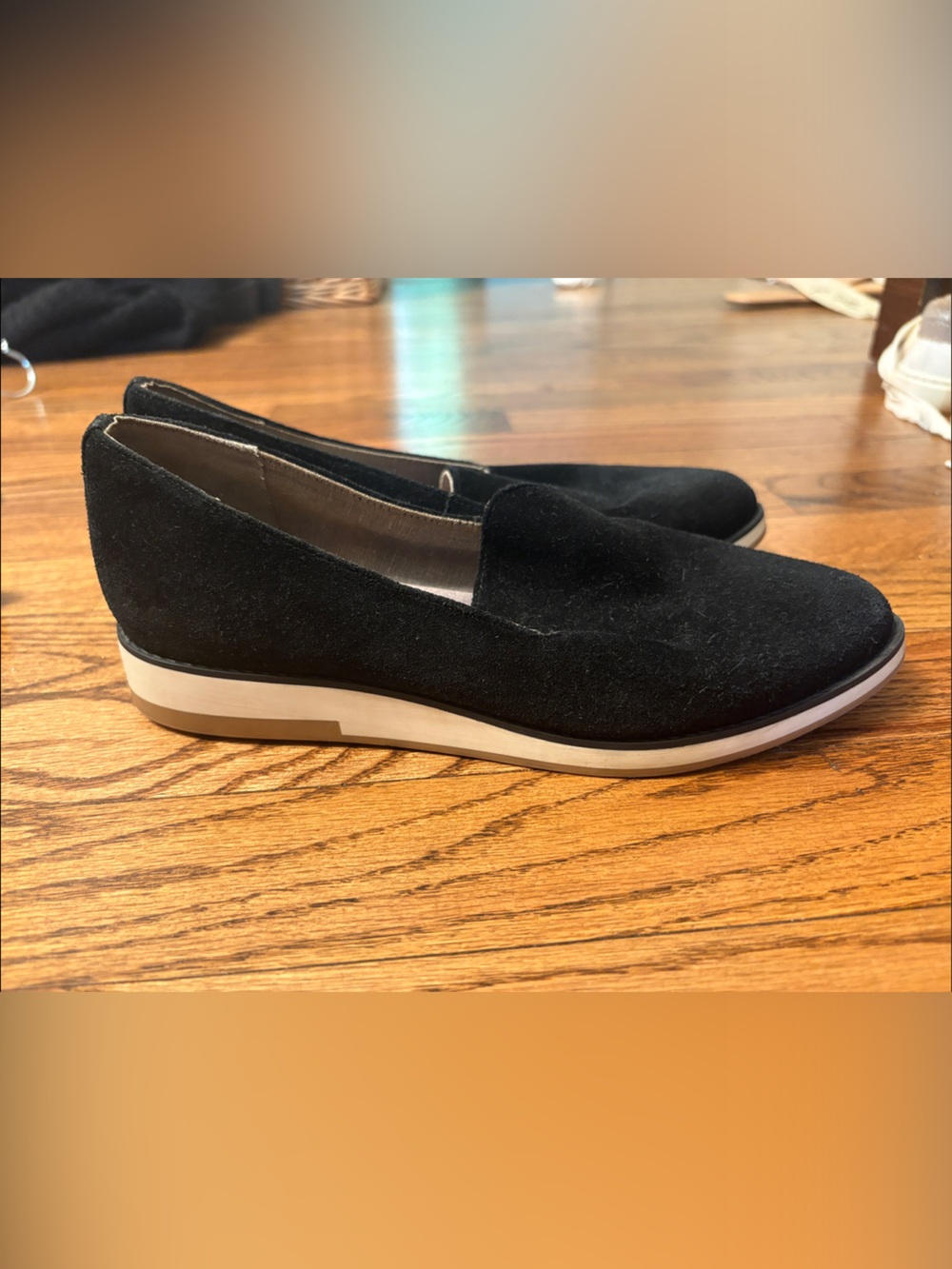J. Crew Black Suede Slip-On Loafers